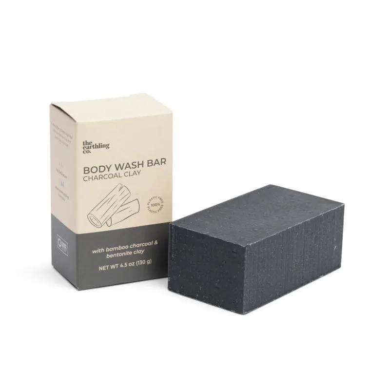 Body Wash Bar, Charcoal Clay