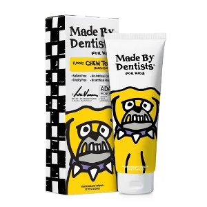 Fluoride Anticavity Toothpaste for Kids, Chew Toy (Bubblegum),