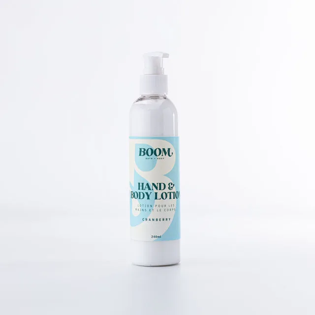 Boom Bath and Body Lotion, Cranberry