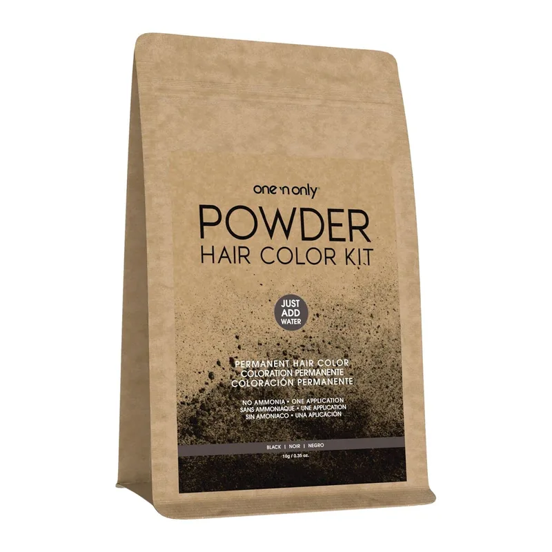 Permanent Hair Color Kit Hair Color Powder, Black