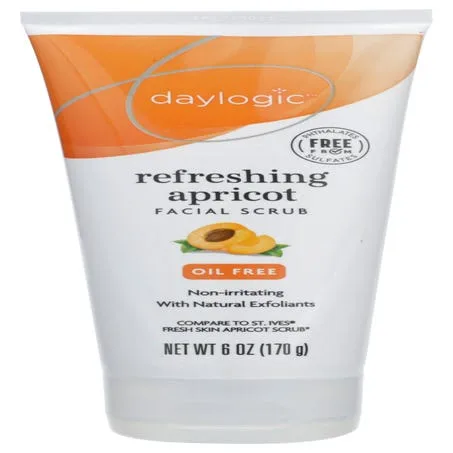 Refreshing Apricot Facial Scrub, oil free (2020 formulation)