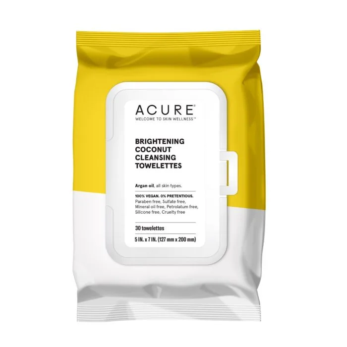 Cleansing Towelettes, Coconut + Argan Oil (2019 formulation)