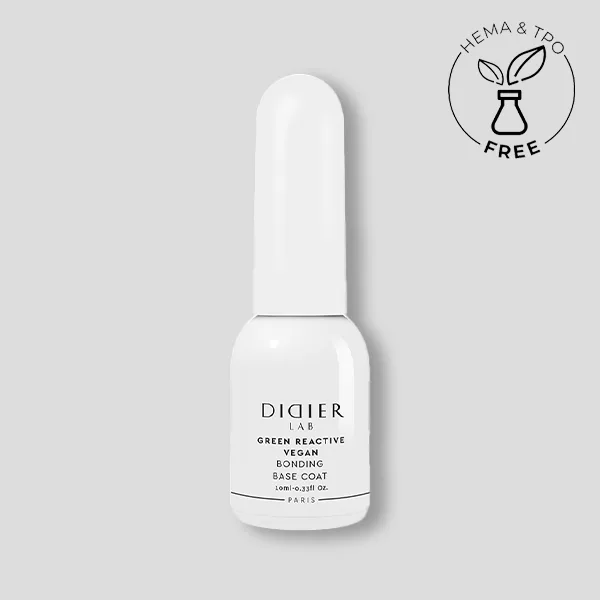 Vegan Nail Polish Green Reactive, Bonding Base Coat