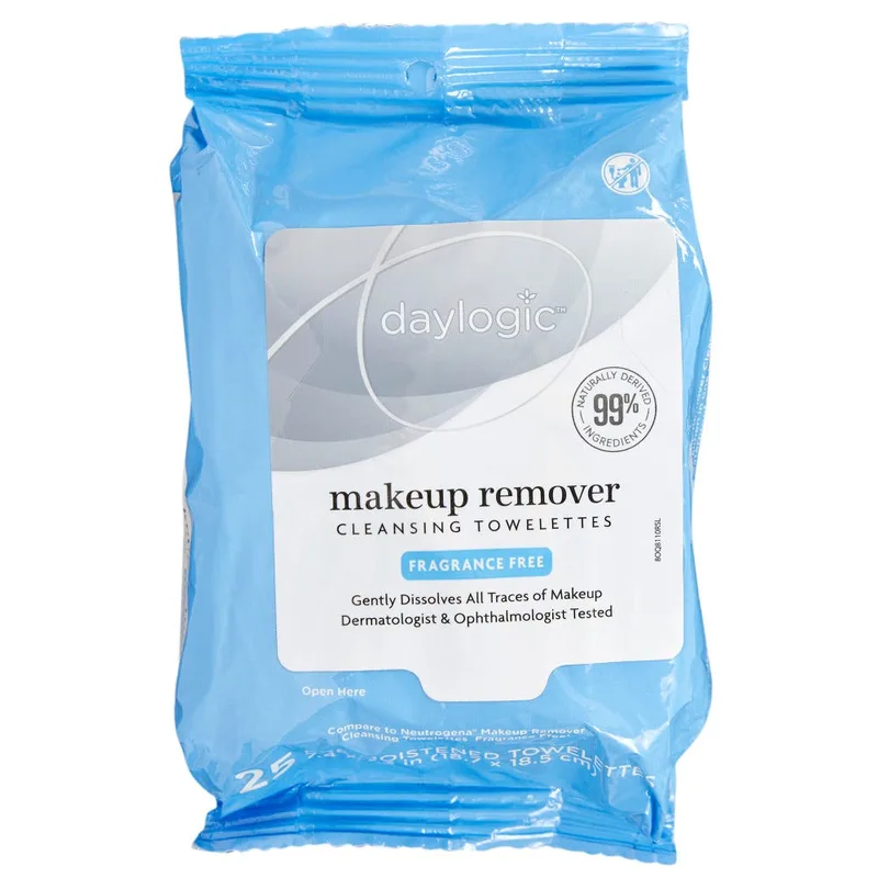 Makeup Remover Cleansing Towelettes, fragrance free (2020 formulation)