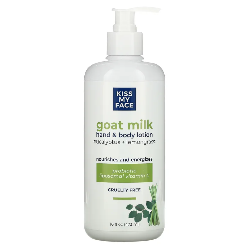 Goat Milk Hand & Body Lotion, Eucalyptus + Lemongrass