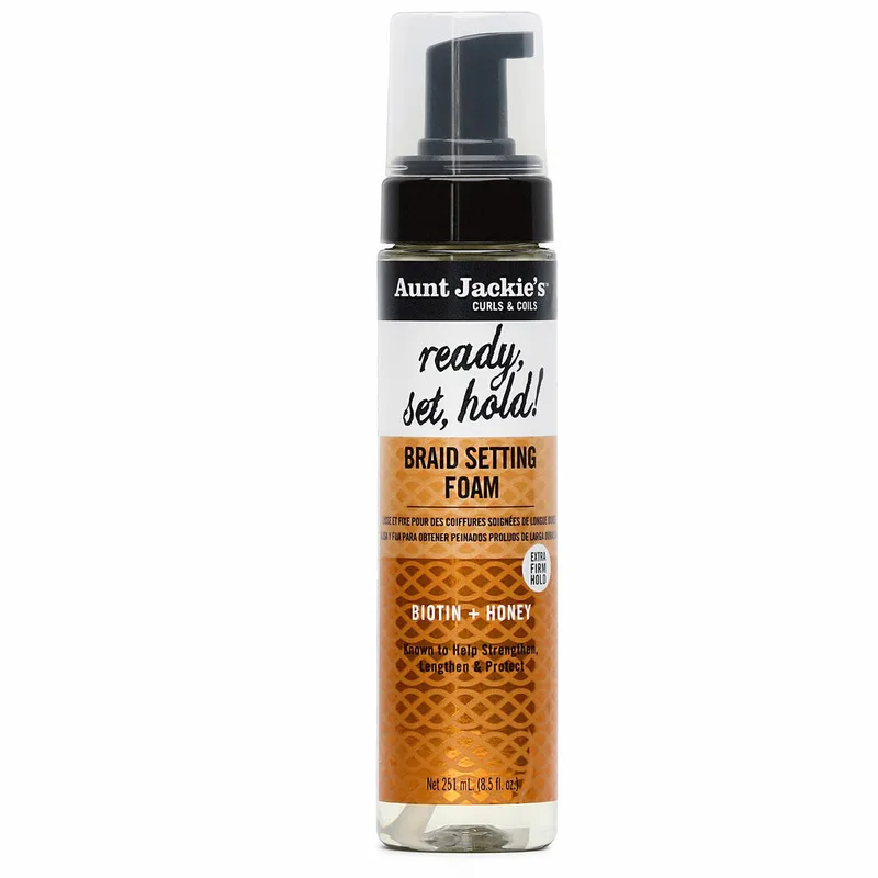 Ready, Set, Hold! Braid Setting Foam, Biotin + Honey