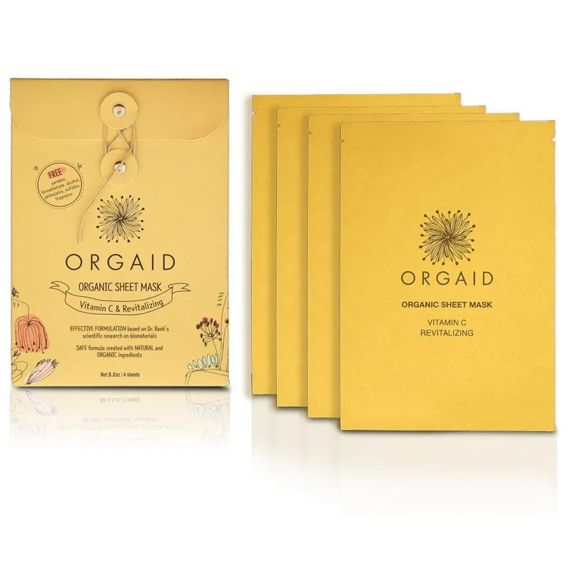 Organic Sheet Mask, Vitamin C & Revitalizing (2020 formulation)