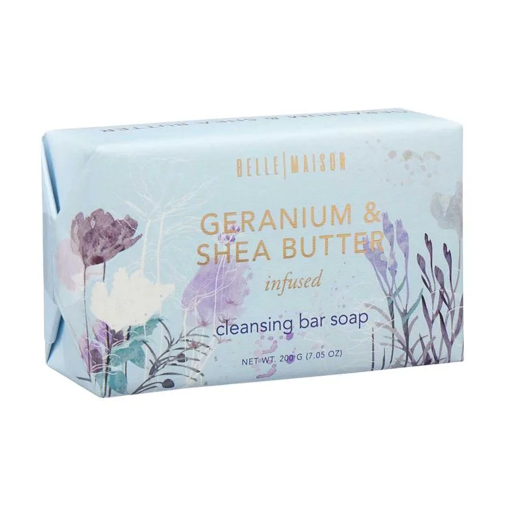 Cleansing Bar Soap, Geranium & Shea Butter, Geranium & Shea Butter