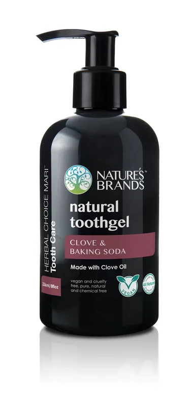 Brands Natural Toothgel, Clove & Baking Soda