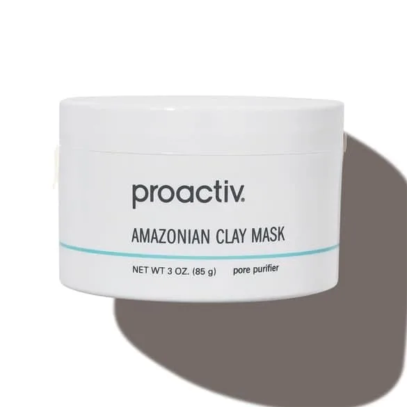 Amazonian Clay Mask, Natural Cleansing Face Mask with Minerals, Vitamins and Antioxidants, Dermatologist Developed for Acne Prone Skin