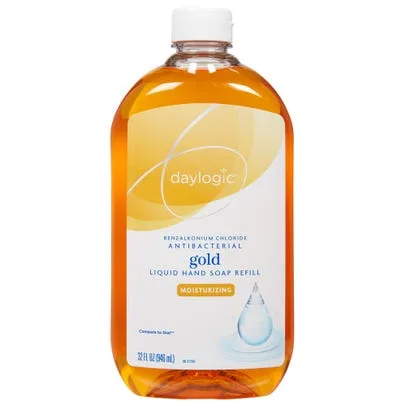 Benzalkonium Chloride Antibacterial Gold Liquid Hand Soap Refill (2020 formulation)