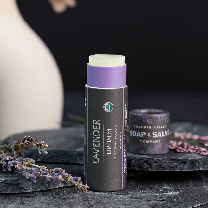 Chagrin Valley Soap and Salve Company Lip Balm, Lavender Stick