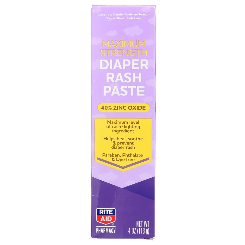 Maximum Strength Zinc Oxide 40%, Diaper Rash Paste