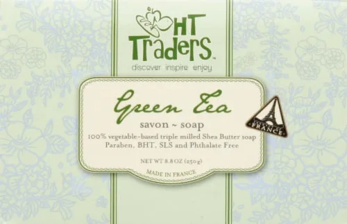 green tea triple milled bar soap