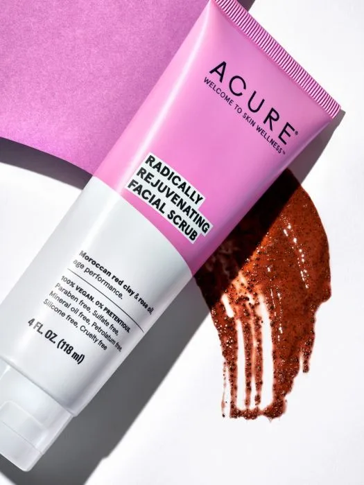 Radically Rejuvenating Facial Scrub, Moroccan Red Clay & Rose Oil