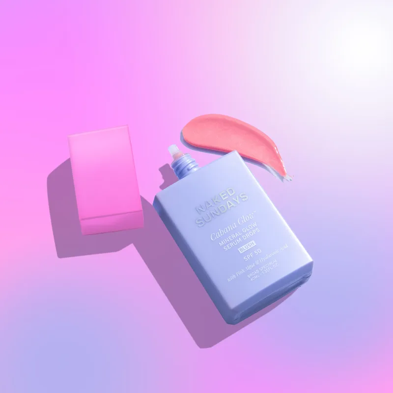 CabanaGlow Mineral Glow Serum Drops, SPF 50, Blush