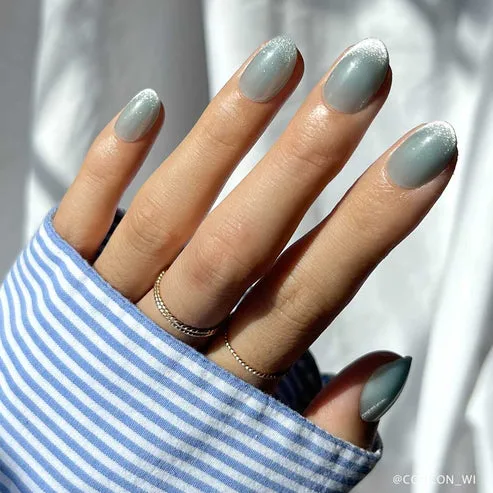 Press on Nails Unicorn Tears Short Oval