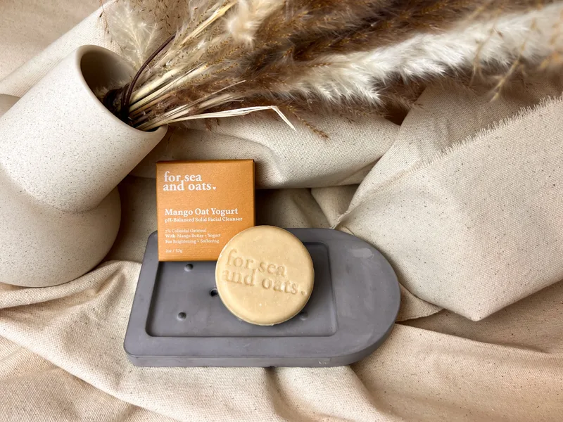 Mango Oat Yogurt pH-Balanced Solid Facial Cleanser
