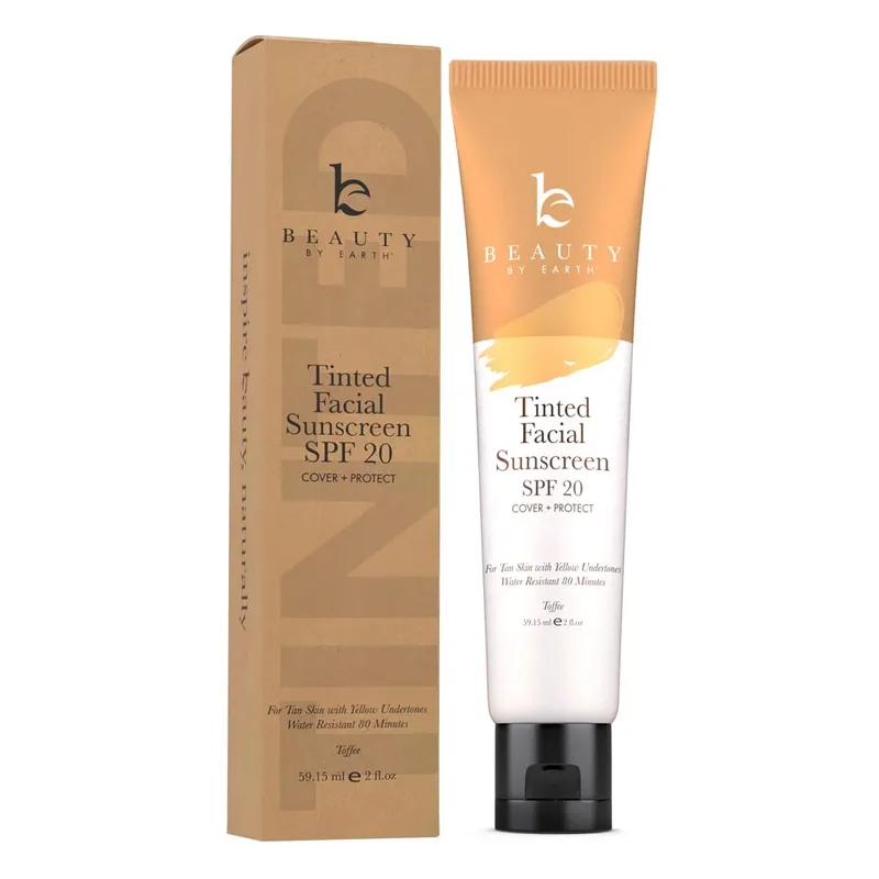 Tinted Facial Sunscreen, Light Beige, SPF 20