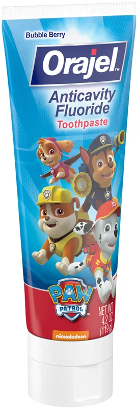 Paw Patrol Anticavity Fluoride Toothpaste, Fruity Bubble