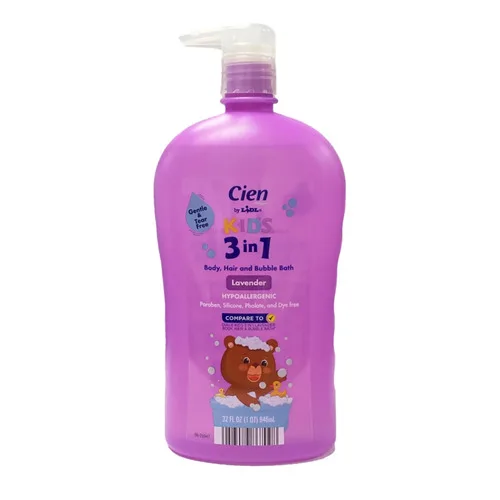 KIDS 3 in 1 Body, Hair and Bubble Bath, Lavender