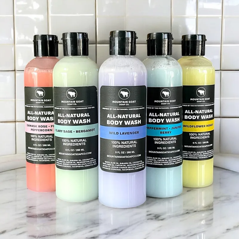 All-Natural Body Wash/Shower Gel, Golden Glow (Orange, Bergamot & Neroli)