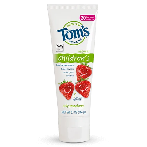 Kids Fluoride Natural Silly Strawberry Toothpaste