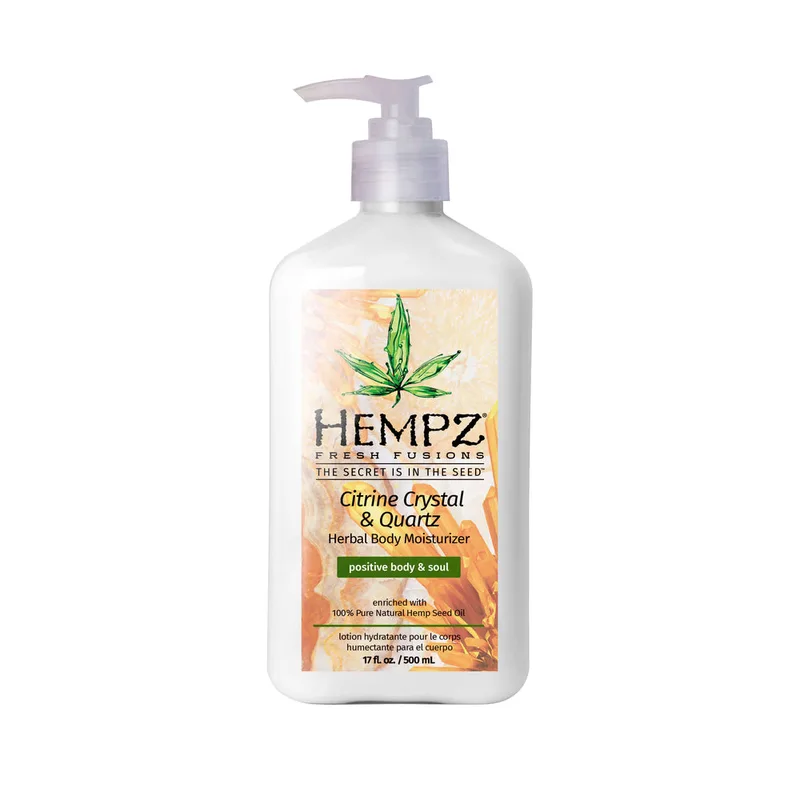 Fresh Fusions Herbal Body Moisturizer, Citrine Crystal & Quartz
