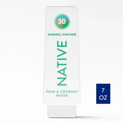 Mineral Suncare Sunscreen, Pear & Coconut Water, SPF 30
