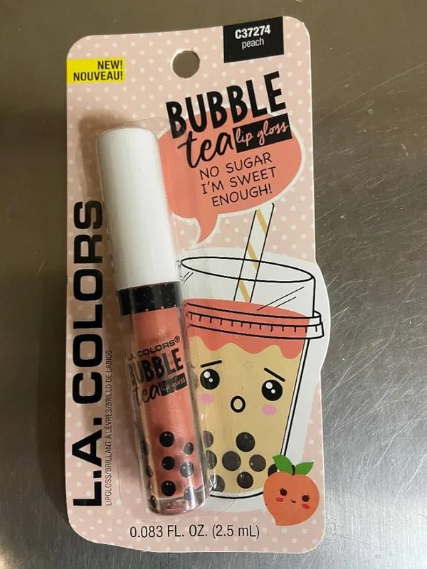 Bubble Tea Lip Gloss, Peach C37274