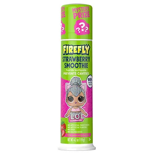 l.o.l. Surprise! Natural Fluoride Toothpaste, Strawberry Smoothie, Strawberry Smoothie