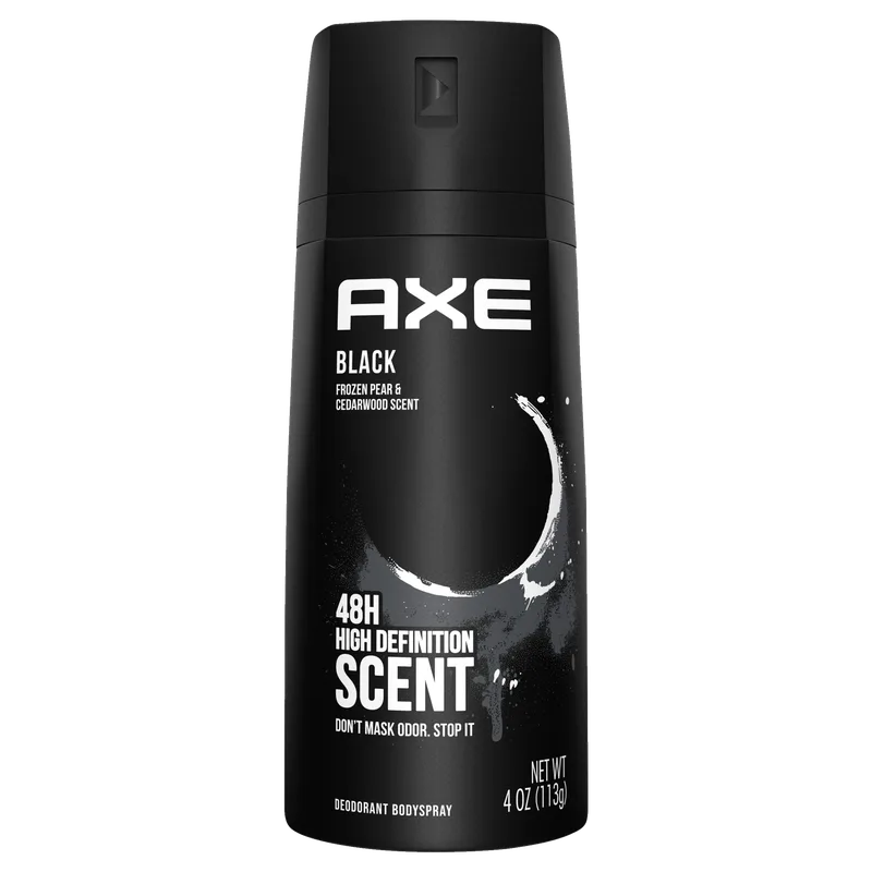 Black Deodorant Body Spray, Black