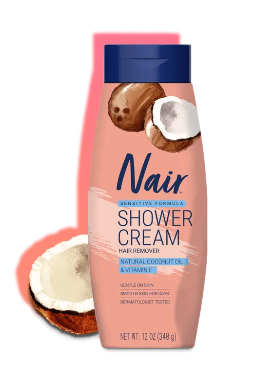 Natural Coconut Oil & Vitamin E Hair Remover Shower Cream
