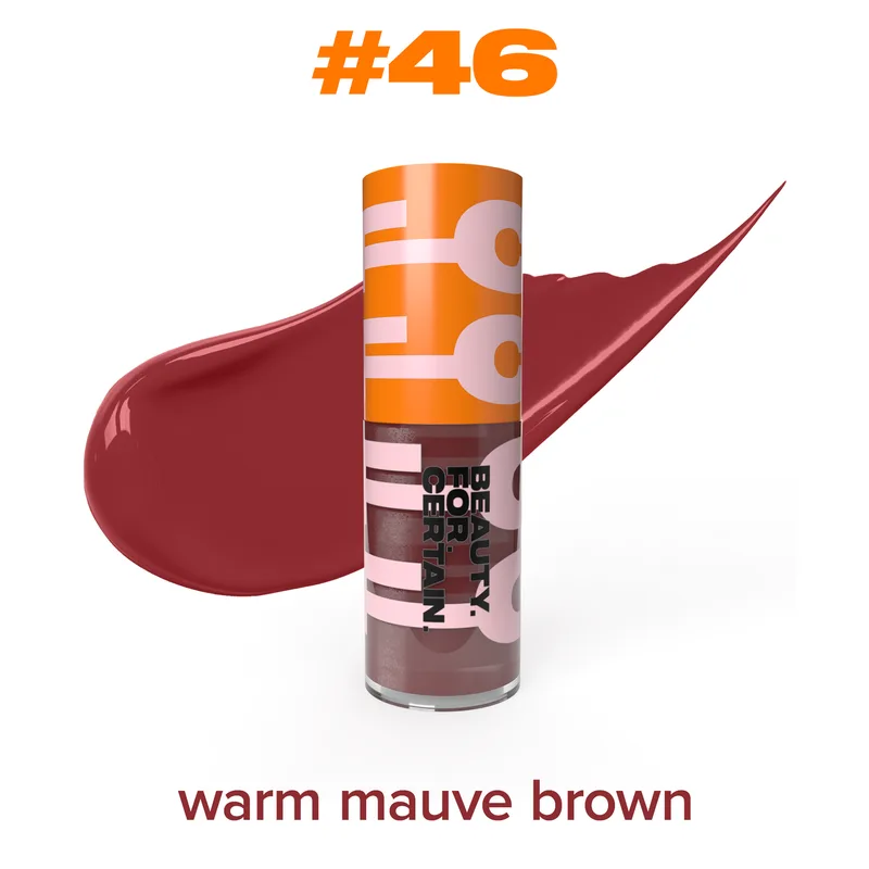 matte liquid lipstick, #46 Warm Mauve Brown