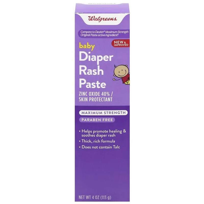 Maximum Strength Baby Diaper Rash Paste Zinc Oxide 40% / Skin Protectant