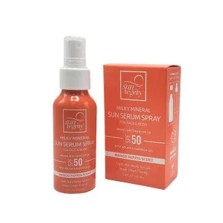 Milky Mineral Sun Serum Spray, Broad Spectrum, SPF 50