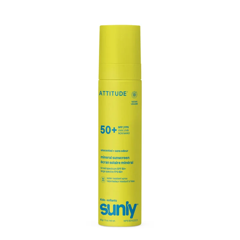 Sunly Kids Mineral Sunscreen Pump Lotion, Unscented, SPF 50+