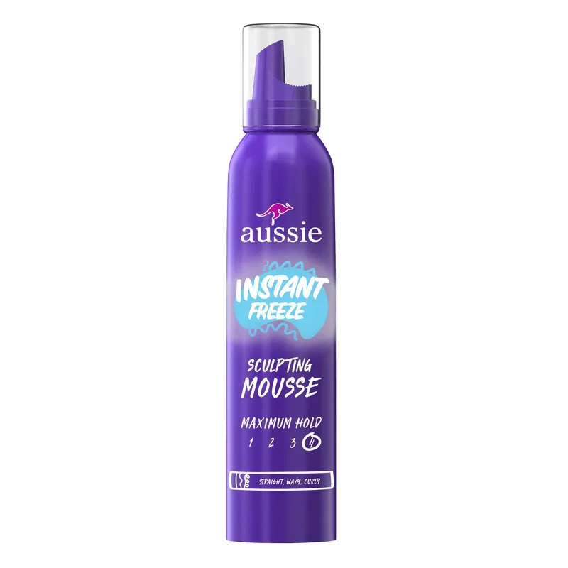 Instant Freeze Sculpting Mousse, Mousse for Curly Hair, Straight Hair, and Wavy Hair, For unisex