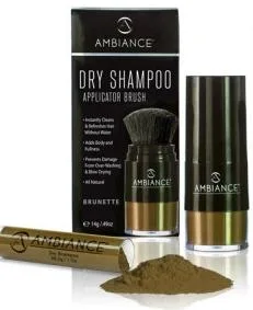 Dry Shampoo Applicator Brush With Powder, Brunette (2019 formulation)