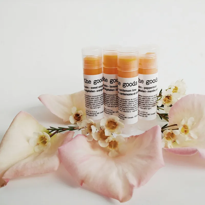 Vegan lip balm, cardamom lime