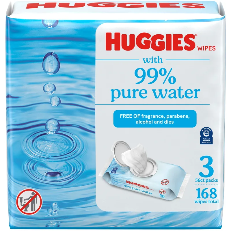 99% Pure Water Wipes, Unscented