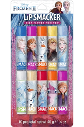 Ii Lip Smacker, Optimistic Berry, Mythical Juniper, Stronger Strawberry, Wonderful Waffles & Syrup (2020 formulation)