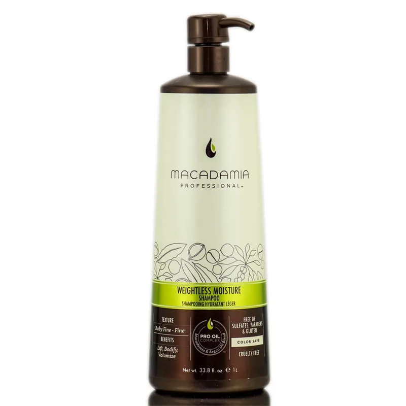 Professional Wightless Moisture Shampoo, By Macadamia - 33.8 Oz Shampoo