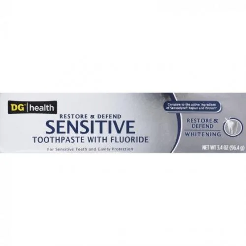 Health Restore & Defend Sensitive Whitening Toothpaste With Fluoride (2019 formulation)