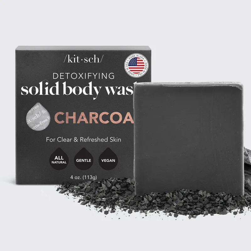 Detoxifying Solid Body Wash, Charcoal