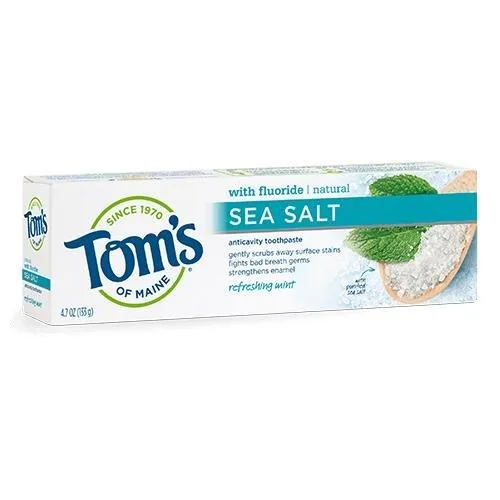 Natural Sea Salt Toothpaste, Refreshing Mint (2018 formulation)