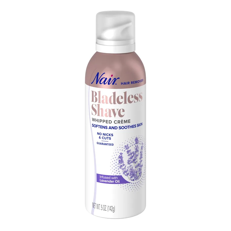 Hair Remover Bladeless Shave Whipped Crme, Painless Hair Removal, 5 Oz Can