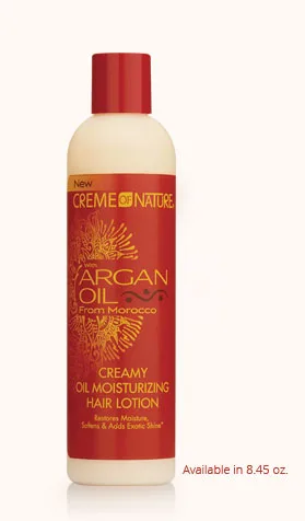 With Argan Oil Creamy Oil Moisturizing Hair Lotion (2019 formulation)