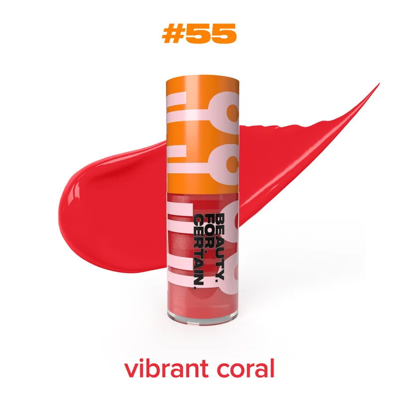 matte liquid lipstick, #55 Vibrant CoraL