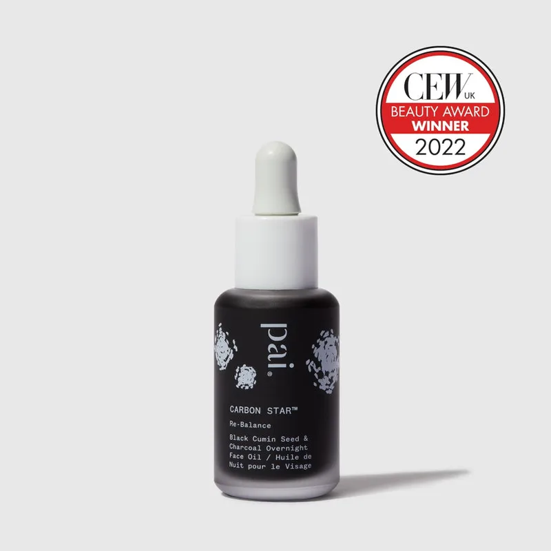 Pai Skincare CARBON STAR, Detoxifying Night Face Oil for Blemish Prone Skin
